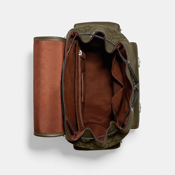 NWT Coach Outlet Sprint Backpack In Signature Jacquard - Picture 3 of 5